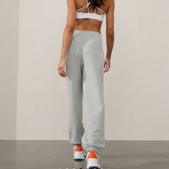 NWT ATHLETA • Women's Forever Fleece Jogger Pants Sweats • Grey Heather • Small - Picture 16 of 16